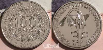 Западная Африка 100 франков 2012 года, a093-098
