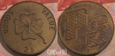 Жетон 2 Pence PS, 138b-011
