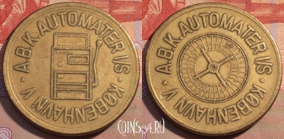 Жетон A.B.K. Automater I/S Kobenhavn V Token, 115c-028