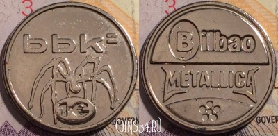 Жетон BBK 1 euro Bilbao Metallica Token, 180a-099