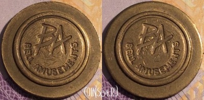 Жетон Bell Amusements Token, 186a-089