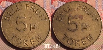 Жетон Bell Fruit 5 Pence Token, 211a-060