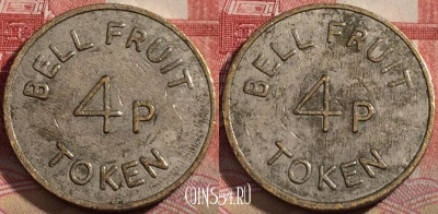 Жетон Bell Fruit Token 4p Token, 217-003