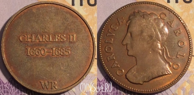Жетон Charles II 1660-1685 Token, 186a-121