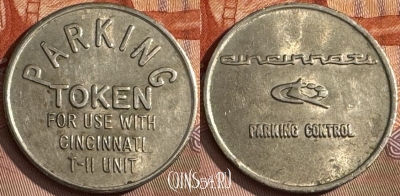 Cincinnati Parking Control Cincinnati, Ohio Token, 055s-102 ♛
