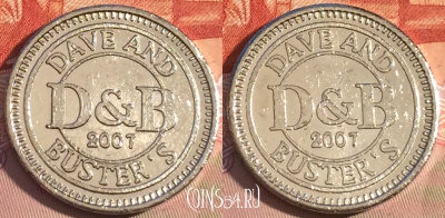 Жетон Dave and Buster's 2007 Token, 085c-088