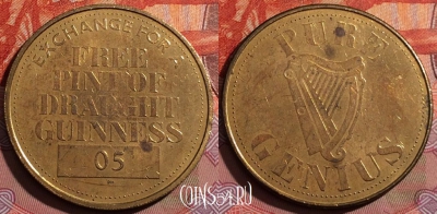 Жетон Draught Guinness Token, 244a-015