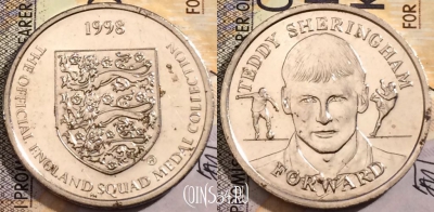 Жетон England Squad 1998 Teddy Sheringham Token, 204-024