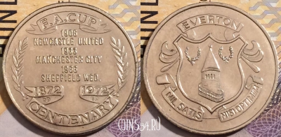 Жетон FA Cup Centenary 1872-1972 Everton Token, a144-078