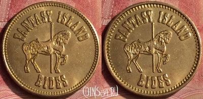 Жетон Fantasy Island Rides Token, 121m-125