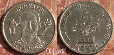 Жетон Continent Equipe de France Djorkaeff Token, 075p-032
