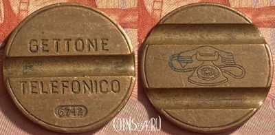 Жетон Gettone Telefonico 6712 Token, 415o-056