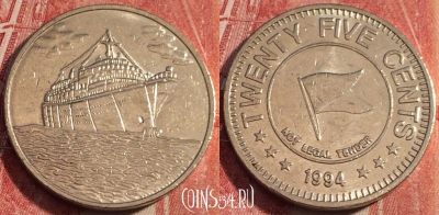 Жетон Holland-America Cruise Line 25 Cents, b063-067