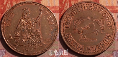 Жетон Ironbridge Museum  1 Penny 1987 Token, 244a-029
