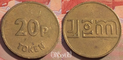 Жетон JPM 20 Pence Token, 115c-014