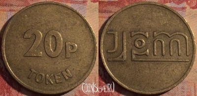 Жетон JPM 20 Pence Token, 163a-125