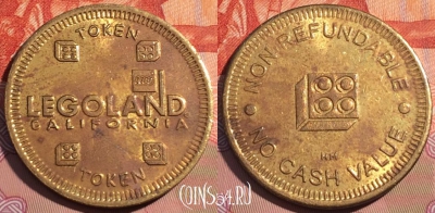 Жетон Legoland California Token, 079d-135