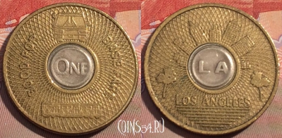 Жетон Los Angeles Transit Authority Token, 107c-032