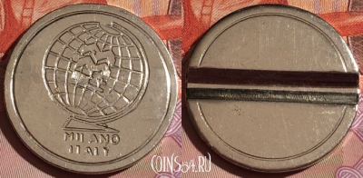 Жетон MMC Milano Italy 1 groove Token, 183c-063