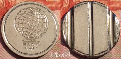 Жетон MMC Milano Italy 3 spaced grooves Token, 278a-120