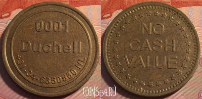 Жетон NO CASH VALUE 0001 DUCHELL, b063-138