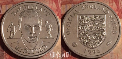 Жетон Official England Squad 1996 David Platt, 174a-106
