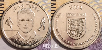 Жетон Official England Squad 2004 John Terry Token, a144-051