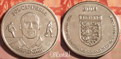 Жетон Official England Squad 2004 Sol Campbell Token