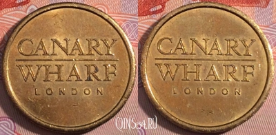 Жетон парковочный Canary Wharf London, 183-131