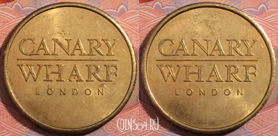 Жетон парковочный Canary Wharf London, b079-059
