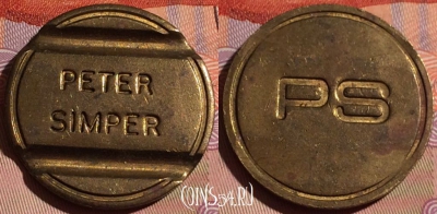 Жетон Peter Simper Token, редкий, 183c-120