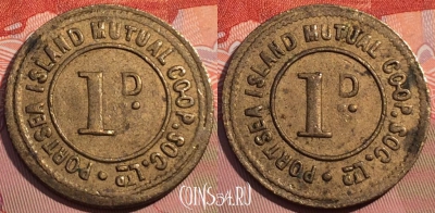 Жетон Portsea Island Mutual CSL 1 Penny Token, 080d-063