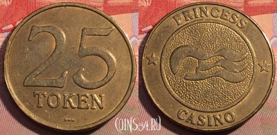 Жетон Princess Casino 25 Token, 102c-058