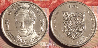 Жетон Sainsbury's Official England Squad 1998 Glenn Hoddle
