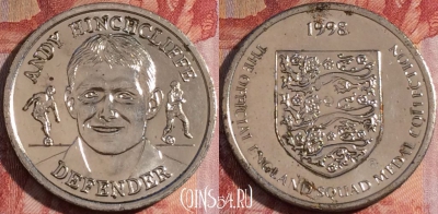 Жетон Sainsbury's Official England Squad 1998 Token, 158b-008