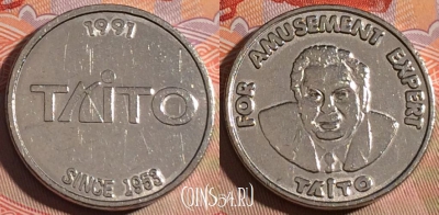 Жетон Taito 1991 Token, 197a-015