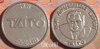 Жетон Taito 1991 Token, 198a-052