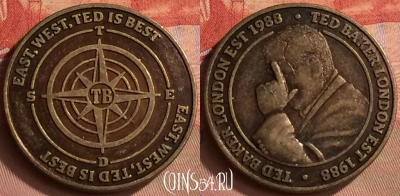 Жетон Ted Baker London 1988 Token, 412-083