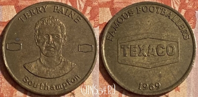 Terry Paine Texaco 1969 Token, 097r-025 ♛