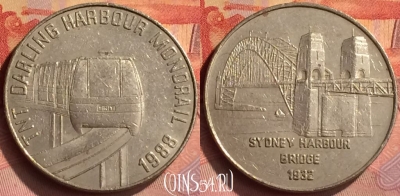 Жетон TNT Darling Harbour Monorail Token, 281n-073